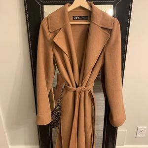 Zara Camel wool coat